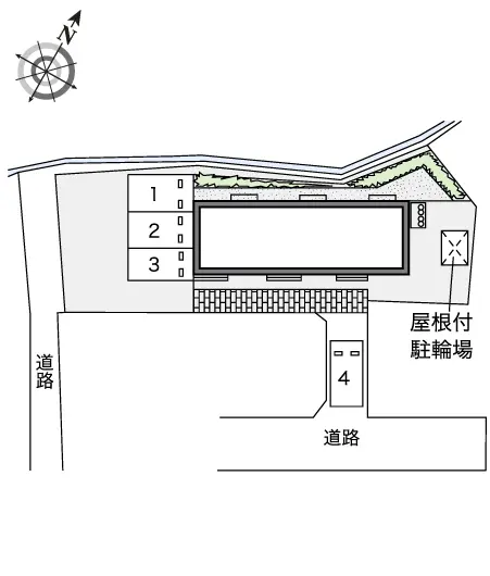 ★手数料０円★狭山市根岸２丁目　月極駐車場（LP）